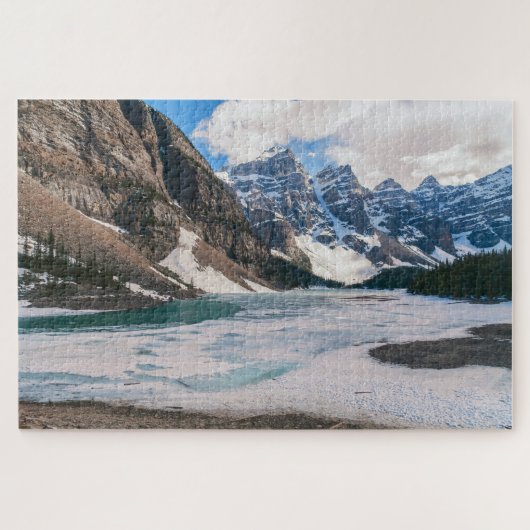 Het landschap van het meer Moraine, Alberta, Canad Legpuzzel (Horizontaal)