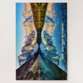 Het landschap van het meer van Moraine en reflecti Legpuzzel (Verticaal)