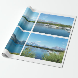 Het landschap van het prachtige Grote Teton Nation Cadeaupapier