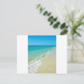 Het landschap van het strand briefkaart (Staand voorkant)