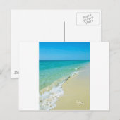 Het landschap van het strand briefkaart (Voorkant / Achterkant)