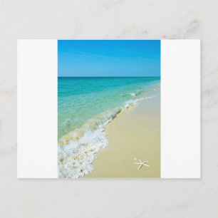 Het landschap van het strand briefkaart