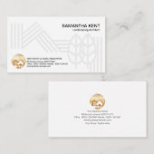 Het landschap van het Witte Huis schetst Landschap Visitekaartje (Voorkant / Achterkant)