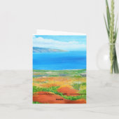 Het Landschap van Lanai van het Eiland van Hawaï Feestdagen Kaart (Achterkant)