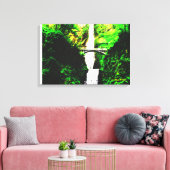 Het landschap van Multnomah-Herfsten Canvas Afdruk (Insitu (Woonkamer))