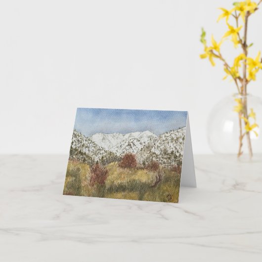 Het landschap van Nevada 1 Kaart (Gele Bloem)