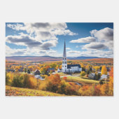 Het landschap van New England in de Herfst Inpakpapier Vel (Voorkant)
