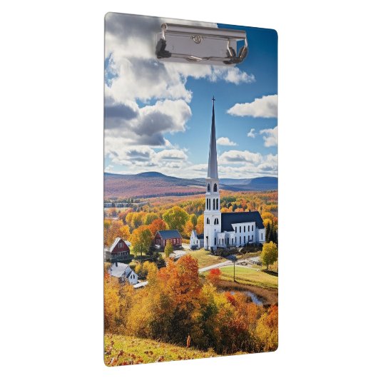 Het landschap van New England in de Herfst Klembord (Rechts)
