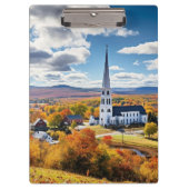 Het landschap van New England in de Herfst Klembord (Voorkant)