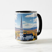 Het landschap van New England in de Herfst Mok (Voorkant rechts)