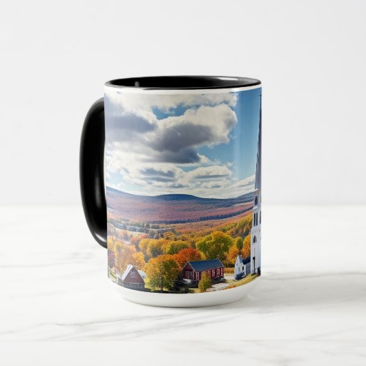 Het landschap van New England in de Herfst Mok (Voorkant links)