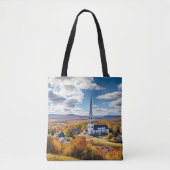 Het landschap van New England in de Herfst Tote Bag (Voorkant)