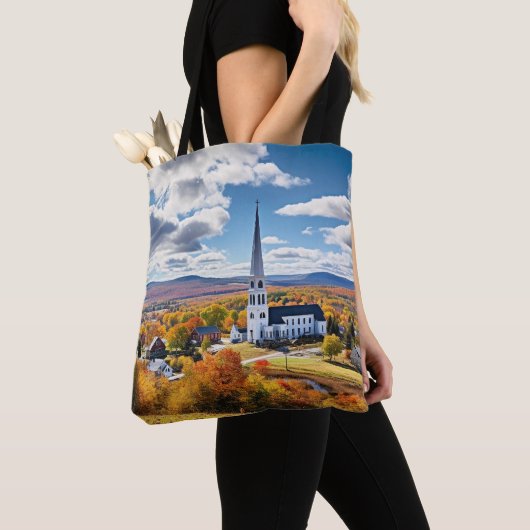 Het landschap van New England in de Herfst Tote Bag (Dichtbij)