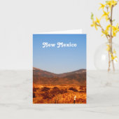 Het Landschap van New Mexico Kaart (Gele Bloem)