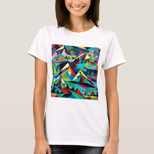 Het landschap van Peaks T-shirt (Voorkant)