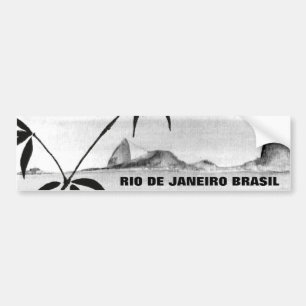 Het landschap van Rio Bumpersticker