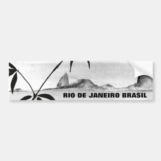 Het landschap van Rio Bumpersticker (Voorkant)