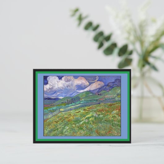 Het landschap van Saint-Ré my, Van Gogh, Briefkaart (Staand voorkant)