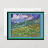 Het landschap van Saint-Ré my, Van Gogh, Briefkaart (Voorkant / Achterkant)