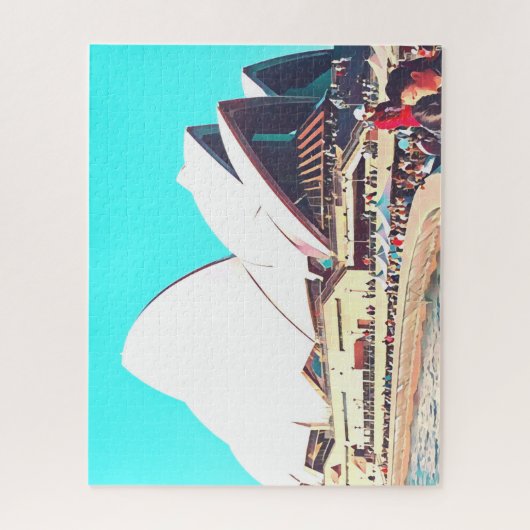 Het landschap van Sydney Opera House is uitdagend Legpuzzel (Verticaal)