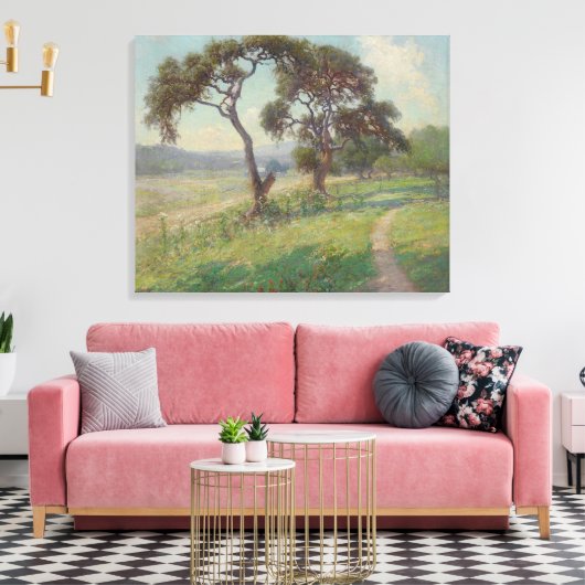 Het landschap van Texas Hill Country, Onderdonk Canvas Afdruk (Insitu (Woonkamer))