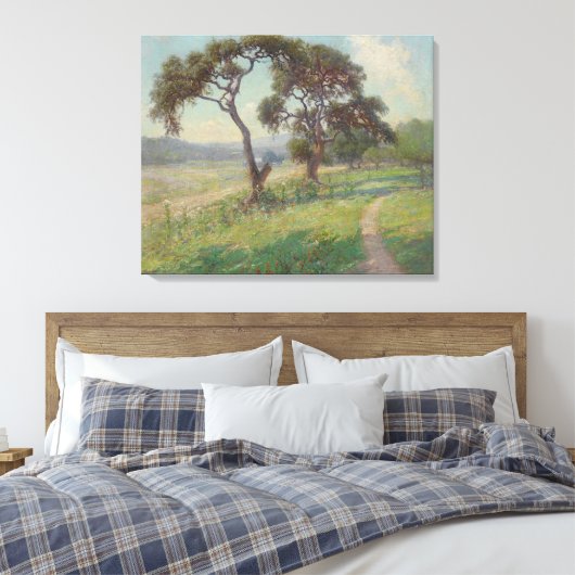 Het landschap van Texas Hill Country, Onderdonk Canvas Afdruk (Insitu (Slaapkamer))