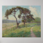 Het landschap van Texas Hill Country, Onderdonk Poster (Voorkant)