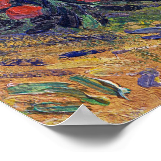 Het landschap van Van Gogh Poster (Hoek)