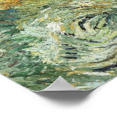 Het landschap van Van Gogh van Saint-Rémy (1889) Poster (Hoek)