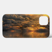 Het landschap van wolken en water met vogels Case-Mate iPhone case (Achterkant (horizontaal))