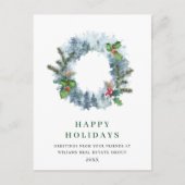 Het landschap Wreater Kerstmis Pines Greeting Holi Briefkaart (Voorkant)