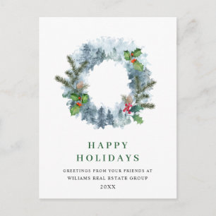 Het landschap Wreater Kerstmis Pines Greeting Holi Briefkaart