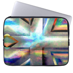 Het landschappelijke knipsel dat in lijst wordt om laptop sleeve