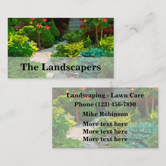 Het landschappelijke Visitekaartje Landschafer (Voorkant / Achterkant)