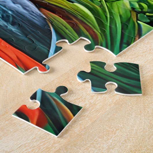 Het LandschapsGezicht van een Oerwoud Legpuzzel (Zijkant)