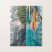 Het landschapslandschap van het prachtige bergkano legpuzzel (Verticaal)