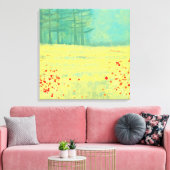 Het Landschapsschilderen van het venster Canvas Afdruk (Insitu (Woonkamer))