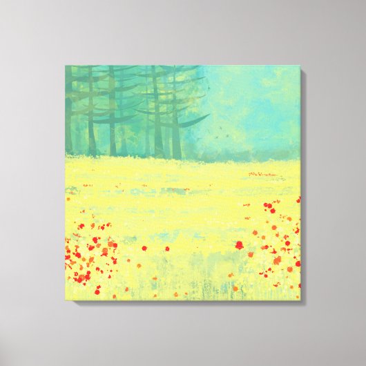 Het Landschapsschilderen van het venster Canvas Afdruk (Voorkant)