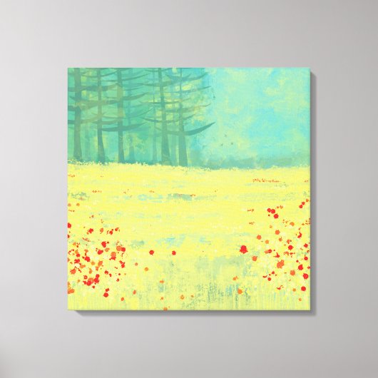 Het Landschapsschilderen van het venster Canvas Afdruk (Voorkant)