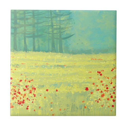 Het Landschapsschilderen van het venster Tegeltje (Voorkant)