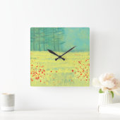 Het Landschapsschilderen van het venster Vierkante Klok (Huis)