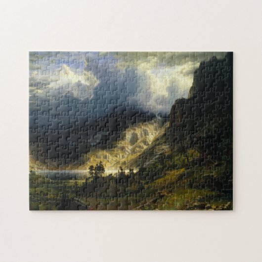 Het landschapsschilderij Albert Bierstadt Legpuzzel (Horizontaal)