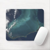 Het lange, smalle Eleuthra-eiland van de Bahama's Muismat (Met muis)