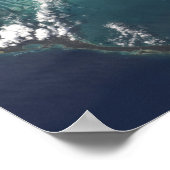 Het lange, smalle Eleuthra-eiland van de Bahama's Poster (Hoek)