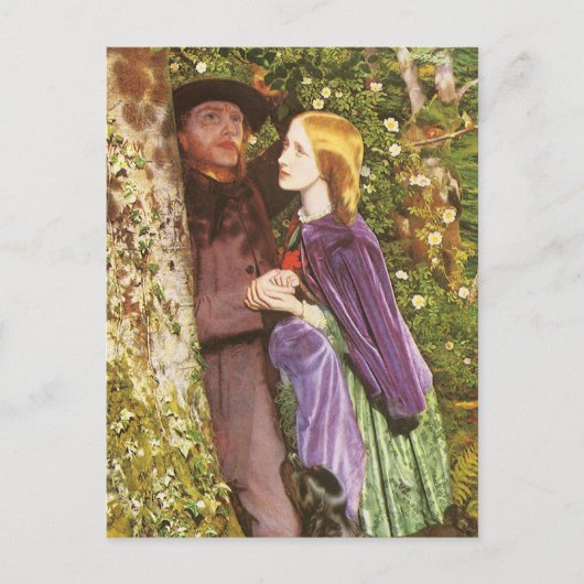 Het lange Verloving van Arthur Hughes, de Kunst Briefkaart (Voorkant)