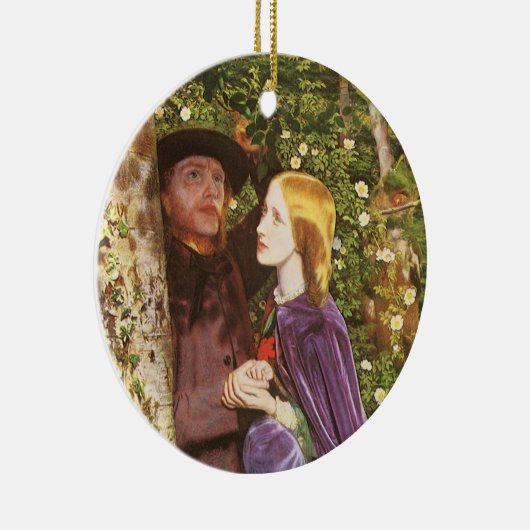 Het lange Verloving van Arthur Hughes, de Kunst Keramisch Ornament (Rechts)