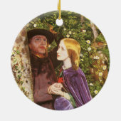 Het lange Verloving van Arthur Hughes, de  Kunst Keramisch Ornament (Achterkant)