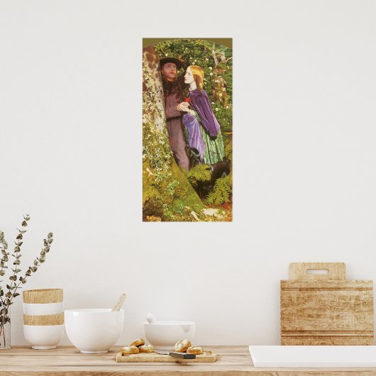 Het lange Verloving van Arthur Hughes, de  Kunst Poster (Keuken)