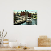 Het langste aquaduct op het Erie Canal Poster (Keuken)