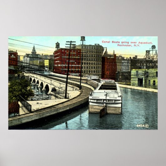 Het langste aquaduct op het Erie Canal Poster (Voorkant)